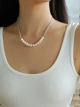 Aquamarine & Pearls Necklace
